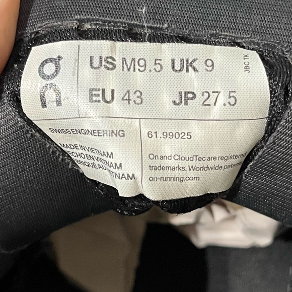 On Running Cloudmonster Cloud Monster Low Top Training Sneakers Mens 9.5 43 - Picture 3 of 17